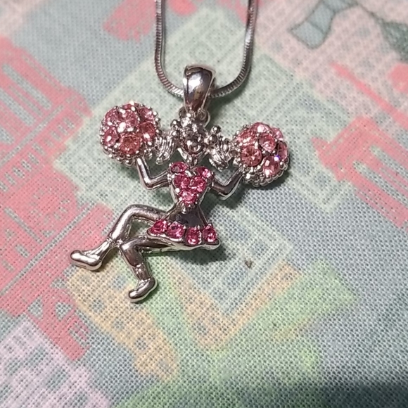 Cheerleader Necklace with Articulated Legs - Picture 2 of 4